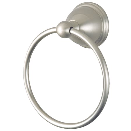 Kingston Brass Restoration 6" Towel Ring, Brushed Nickel BA3964SN